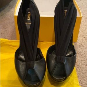 Fendi Peep Toe Sandal